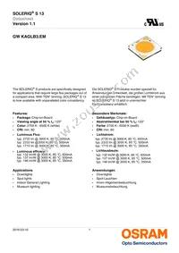 GW KAGLB3.EM-SUTP-40S3-T02 Datasheet Cover