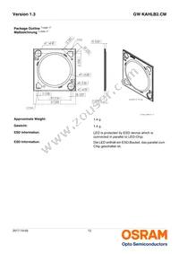 GW KAHLB2.CM-SUTP-30B3-T02 Datasheet Page 12