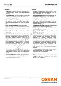 GW KAHNB1.CM-TUUP-40S3-T02 Datasheet Page 17