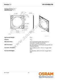 GW KAHQB2.PM-UUVP-65S3 Datasheet Page 12