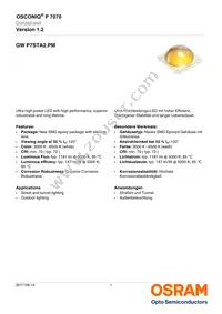 GW P7STA2.PM-QURQ-45S5-1-1400-R33 Datasheet Cover