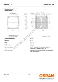 GW P9LR31.PM-PRPS-XX57-1-150-R18 Datasheet Page 14