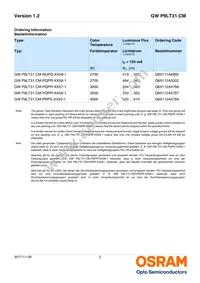 GW P9LT31.CM-PRPS-XX55-1-150-R18 Datasheet Page 2
