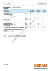 GW P9LT32.EM-PSPT-XX58-1-750-R18 Datasheet Page 4