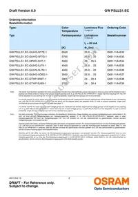 GW PSLLS1.EC-HPHR-5L7N-1 Datasheet Page 2