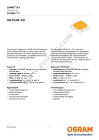 GW PSLR31.EM-LQ-A535-1-150-R18 Datasheet Cover