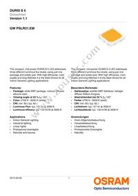 GW PSLR31.EM-LQLS-XX54-1 Datasheet Cover