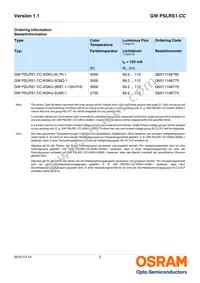 GW PSLRS1.CC-KULP-6M-BE-150-R18-XX Datasheet Page 2