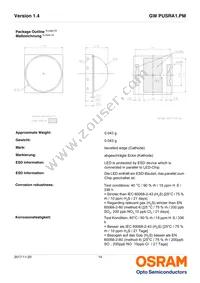 GW PUSRA1.PM-MFN2-XX54-1 Datasheet Page 14
