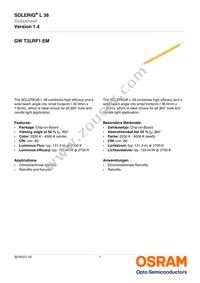 GW T3LRF1.EM-LQLS-40S5-1 Datasheet Cover