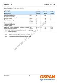 GW T3LSF1.EM-LRLT-40S5-1 Datasheet Page 4