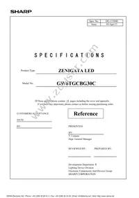 GW6TGCBG30C Datasheet Cover