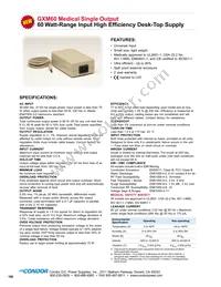 GXM60-5A11G Datasheet Cover