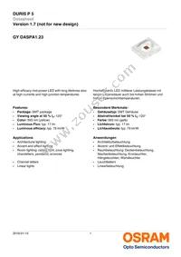 GY DASPA1.23-FTGP-36-1-100-R18 Datasheet Cover