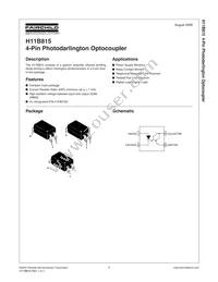 H11B815W Datasheet Cover