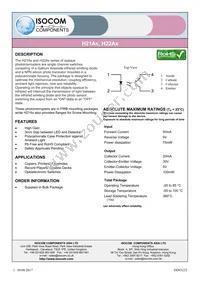 H21A1 Datasheet Cover