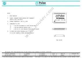 H7800NL Datasheet Cover