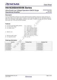 HA1630S04CMEL-E Datasheet Cover