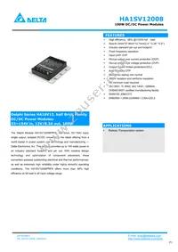 HA1SV12008PRFA Datasheet Cover