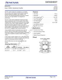 HA3-4741-5 Datasheet Cover