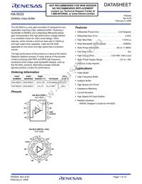 HA3-5033-5 Datasheet Cover