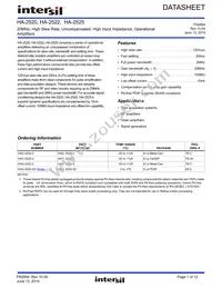 HA7-2525-5 Datasheet Cover