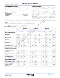 HA7-2525-5 Datasheet Page 3
