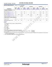 HA7-2525-5 Datasheet Page 4