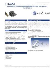 HAH1DR-200S Datasheet Cover