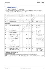 HAL1509SU-A Datasheet Page 19