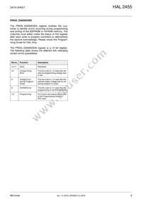 HAL2455DJ-A Datasheet Page 9