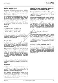 HAL2455DJ-A Datasheet Page 11