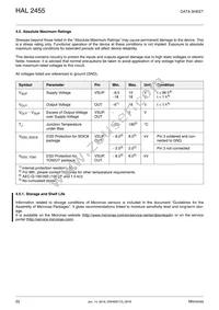 HAL2455DJ-A Datasheet Page 22