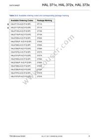 HAL3737UP-A Datasheet Page 8