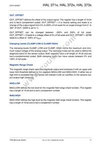 HAL3737UP-A Datasheet Page 17