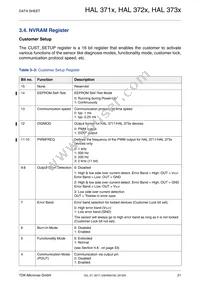 HAL3737UP-A Datasheet Page 21