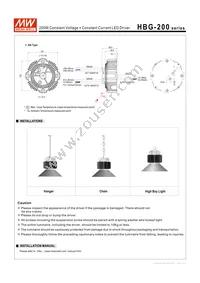 HBG-200-48B Datasheet Page 9