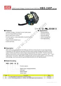 HBG-240P-60A Datasheet Cover