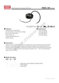 HBG-60-2100 Datasheet Cover