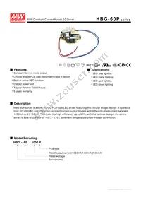 HBG-60-2100P Datasheet Cover