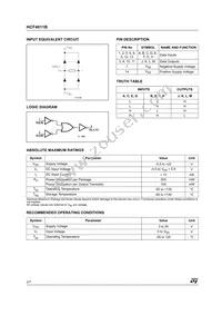 HCF4011M013TR Datasheet Page 2