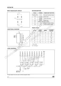 HCF4017M013TR Datasheet Page 2