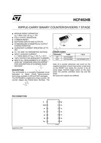 HCF4024M013TR Datasheet Cover