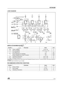 HCF4035M013TR Datasheet Page 3