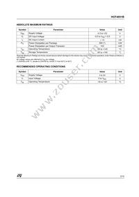 HCF4051BM1 Datasheet Page 3