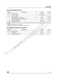 HCF4053BTTR Datasheet Page 3