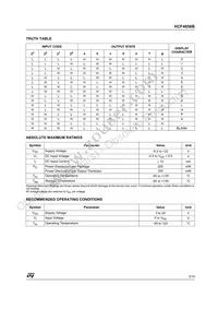 HCF4056M013TR Datasheet Page 3