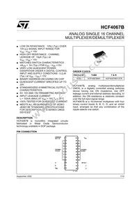 HCF4067M013TR Datasheet Cover
