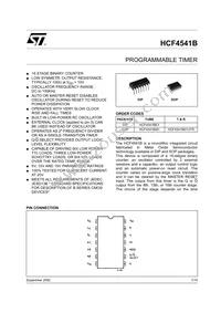 HCF4541M013TR Datasheet Cover