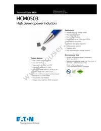 HCM0503-R47-R Datasheet Cover